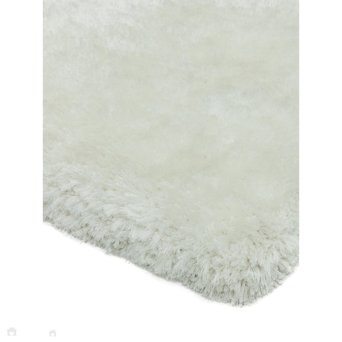 Plush Luxury Super Thick Heavyweight High-Density Hand-Woven Soft High-Pile Plain Polyester Tonal Textured Metallic Shimmer Shaggy Ivory/White Rug-Asiatic Carpets-Rug Love - The Most Loved Rug Store
