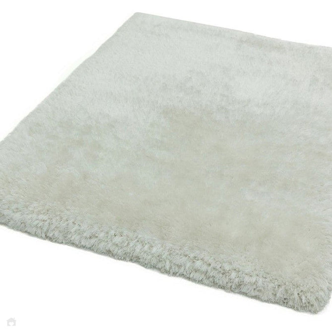 Plush Luxury Super Thick Heavyweight High-Density Hand-Woven Soft High-Pile Plain Polyester Tonal Textured Metallic Shimmer Shaggy Ivory/White Rug-Asiatic Carpets-Rug Love - The Most Loved Rug Store