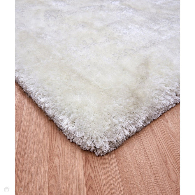 Plush Luxury Super Thick Heavyweight High-Density Hand-Woven Soft High-Pile Plain Polyester Tonal Textured Metallic Shimmer Shaggy Ivory/White Rug-Asiatic Carpets-Rug Love - The Most Loved Rug Store