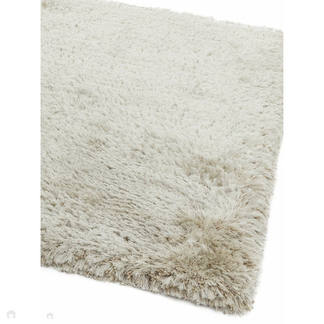 Plush Luxury Super Thick Heavyweight High-Density Hand-Woven Soft High-Pile Plain Polyester Tonal Textured Metallic Shimmer Shaggy Pearl Rug-Asiatic Carpets-Rug Love - The Most Loved Rug Store