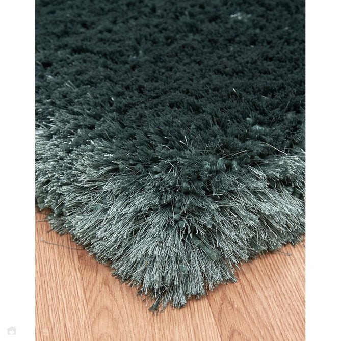 Plush Luxury Super Thick Heavyweight High-Density Hand-Woven Soft High-Pile Plain Polyester Tonal Textured Metallic Shimmer Shaggy Petrol Rug-Asiatic Carpets-Rug Love - The Most Loved Rug Store
