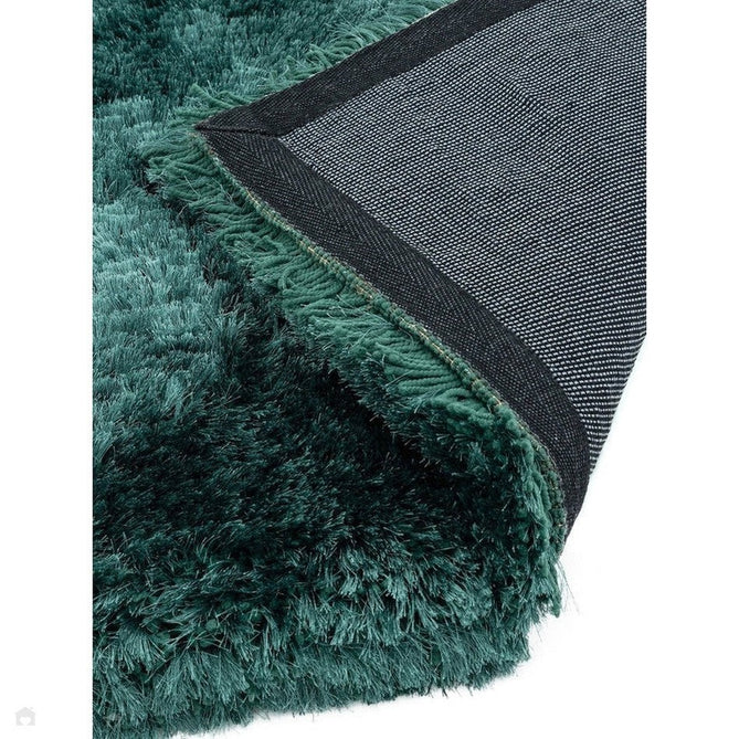 Plush Luxury Super Thick Heavyweight High-Density Hand-Woven Soft High-Pile Plain Polyester Tonal Textured Metallic Shimmer Shaggy Petrol Rug-Asiatic Carpets-Rug Love - The Most Loved Rug Store