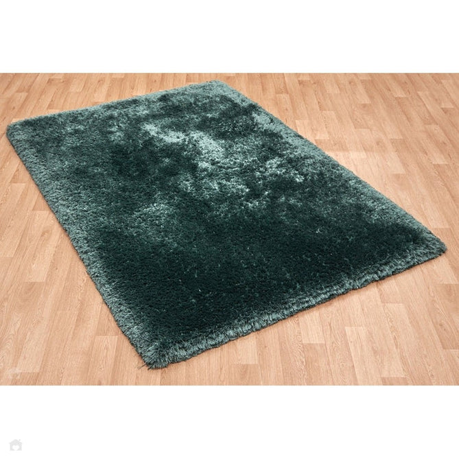 Plush Luxury Super Thick Heavyweight High-Density Hand-Woven Soft High-Pile Plain Polyester Tonal Textured Metallic Shimmer Shaggy Petrol Rug-Asiatic Carpets-Rug Love - The Most Loved Rug Store