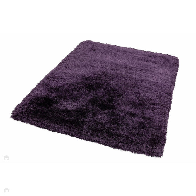 Plush Luxury Super Thick Heavyweight High-Density Hand-Woven Soft High-Pile Plain Polyester Tonal Textured Metallic Shimmer Shaggy Purple Rug-Asiatic Carpets-Rug Love - The Most Loved Rug Store