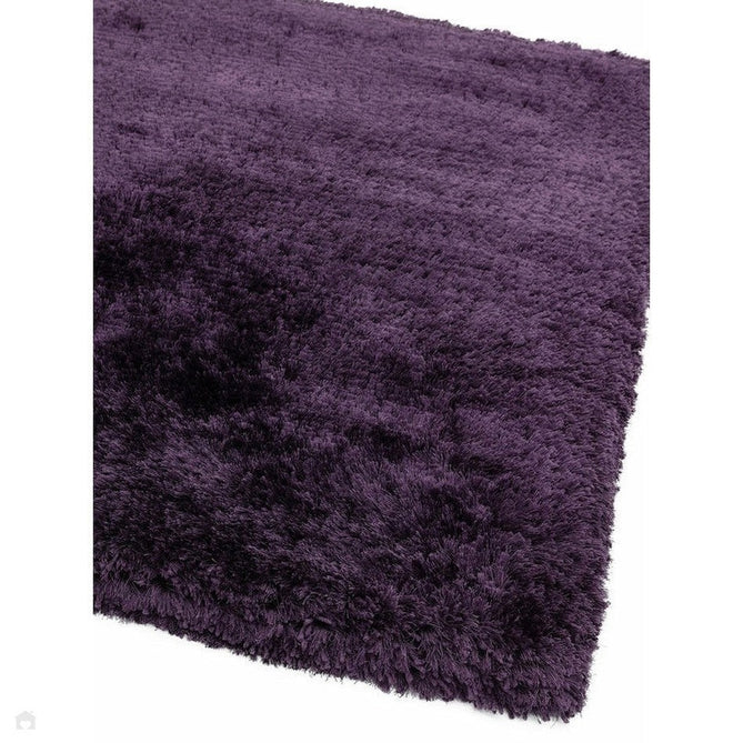 Plush Luxury Super Thick Heavyweight High-Density Hand-Woven Soft High-Pile Plain Polyester Tonal Textured Metallic Shimmer Shaggy Purple Rug-Asiatic Carpets-Rug Love - The Most Loved Rug Store