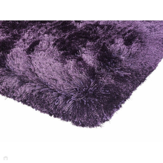 Plush Luxury Super Thick Heavyweight High-Density Hand-Woven Soft High-Pile Plain Polyester Tonal Textured Metallic Shimmer Shaggy Purple Rug-Asiatic Carpets-Rug Love - The Most Loved Rug Store