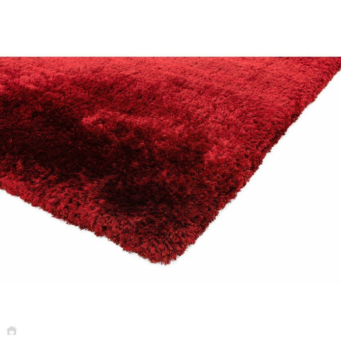 Plush Luxury Super Thick Heavyweight High-Density Hand-Woven Soft High-Pile Plain Polyester Tonal Textured Metallic Shimmer Shaggy Red Rug-Asiatic Carpets-Rug Love - The Most Loved Rug Store