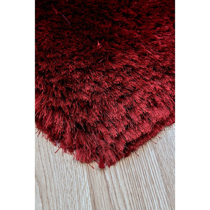 Plush Luxury Super Thick Heavyweight High-Density Hand-Woven Soft High-Pile Plain Polyester Tonal Textured Metallic Shimmer Shaggy Red Rug-Asiatic Carpets-Rug Love - The Most Loved Rug Store