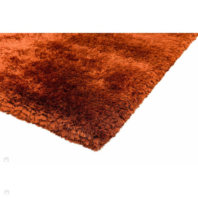 Plush Luxury Super Thick Heavyweight High-Density Hand-Woven Soft High-Pile Plain Polyester Tonal Textured Metallic Shimmer Shaggy Rust Rug-Asiatic Carpets-Rug Love - The Most Loved Rug Store