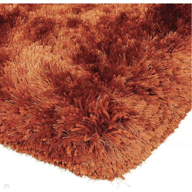 Plush Luxury Super Thick Heavyweight High-Density Hand-Woven Soft High-Pile Plain Polyester Tonal Textured Metallic Shimmer Shaggy Rust Rug-Asiatic Carpets-Rug Love - The Most Loved Rug Store