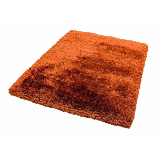 Plush Luxury Super Thick Heavyweight High-Density Hand-Woven Soft High-Pile Plain Polyester Tonal Textured Metallic Shimmer Shaggy Rust Rug-Asiatic Carpets-Rug Love - The Most Loved Rug Store