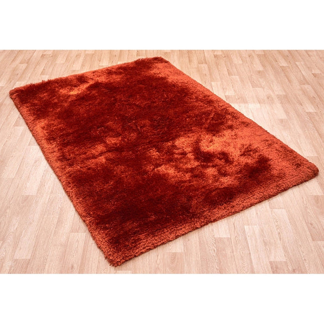 Plush Luxury Super Thick Heavyweight High-Density Hand-Woven Soft High-Pile Plain Polyester Tonal Textured Metallic Shimmer Shaggy Rust Rug-Asiatic Carpets-Rug Love - The Most Loved Rug Store