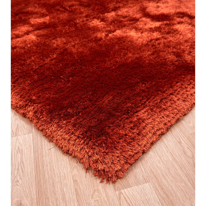 Plush Luxury Super Thick Heavyweight High-Density Hand-Woven Soft High-Pile Plain Polyester Tonal Textured Metallic Shimmer Shaggy Rust Rug-Asiatic Carpets-Rug Love - The Most Loved Rug Store