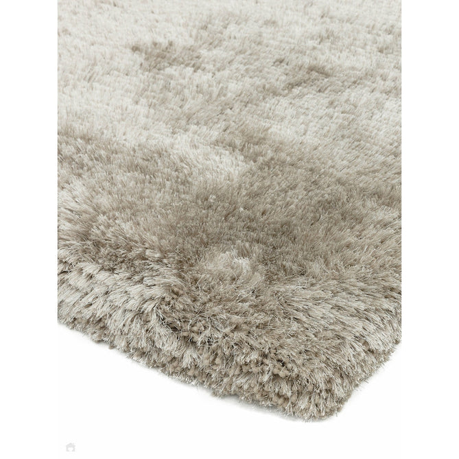 Plush Luxury Super Thick Heavyweight High-Density Hand-Woven Soft High-Pile Plain Polyester Tonal Textured Metallic Shimmer Shaggy Sand Round Rug-Asiatic Carpets-Rug Love - The Most Loved Rug Store