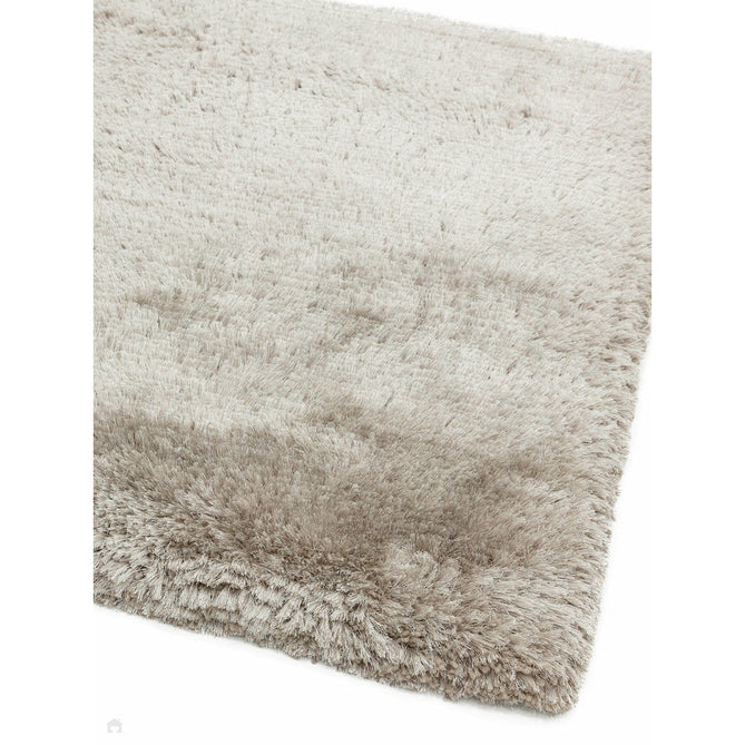 Plush Luxury Super Thick Heavyweight High-Density Hand-Woven Soft High-Pile Plain Polyester Tonal Textured Metallic Shimmer Shaggy Sand Round Rug-Asiatic Carpets-Rug Love - The Most Loved Rug Store