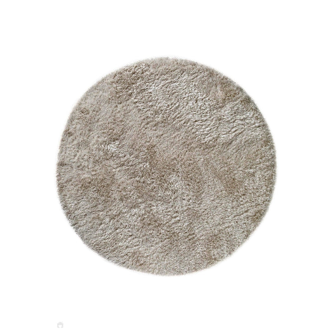 Plush Luxury Super Thick Heavyweight High-Density Hand-Woven Soft High-Pile Plain Polyester Tonal Textured Metallic Shimmer Shaggy Sand Round Rug-Asiatic Carpets-Rug Love - The Most Loved Rug Store