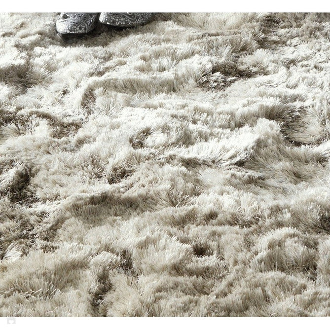 Plush Luxury Super Thick Heavyweight High-Density Hand-Woven Soft High-Pile Plain Polyester Tonal Textured Metallic Shimmer Shaggy Sand Rug-Asiatic Carpets-Rug Love - The Most Loved Rug Store