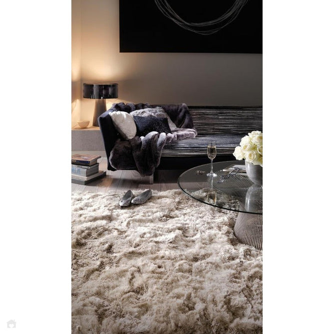 Plush Luxury Super Thick Heavyweight High-Density Hand-Woven Soft High-Pile Plain Polyester Tonal Textured Metallic Shimmer Shaggy Sand Rug-Asiatic Carpets-Rug Love - The Most Loved Rug Store