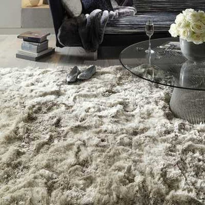 Plush Luxury Super Thick Heavyweight High-Density Hand-Woven Soft High-Pile Plain Polyester Tonal Textured Metallic Shimmer Shaggy Sand Rug-Asiatic Carpets-Rug Love - The Most Loved Rug Store