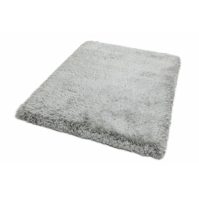 Plush Luxury Super Thick Heavyweight High-Density Hand-Woven Soft High-Pile Plain Polyester Tonal Textured Metallic Shimmer Shaggy Silver Rug-Asiatic Carpets-Rug Love - The Most Loved Rug Store