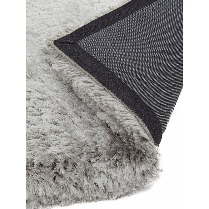 Plush Luxury Super Thick Heavyweight High-Density Hand-Woven Soft High-Pile Plain Polyester Tonal Textured Metallic Shimmer Shaggy Silver Rug-Asiatic Carpets-Rug Love - The Most Loved Rug Store