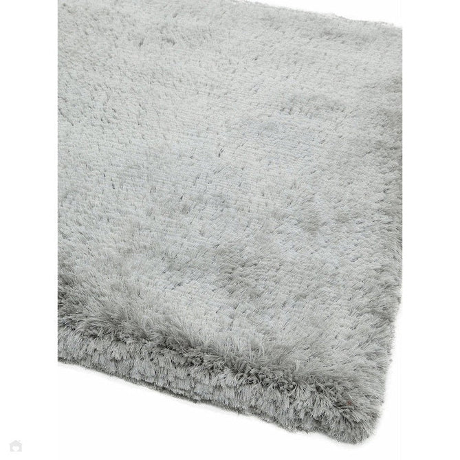 Plush Luxury Super Thick Heavyweight High-Density Hand-Woven Soft High-Pile Plain Polyester Tonal Textured Metallic Shimmer Shaggy Silver Rug-Asiatic Carpets-Rug Love - The Most Loved Rug Store