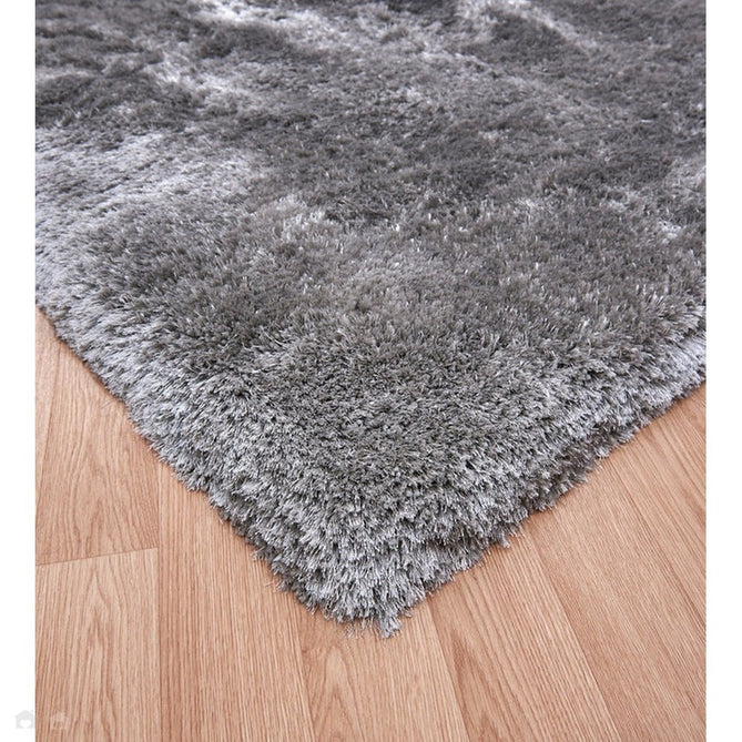 Plush Luxury Super Thick Heavyweight High-Density Hand-Woven Soft High-Pile Plain Polyester Tonal Textured Metallic Shimmer Shaggy Silver Rug-Asiatic Carpets-Rug Love - The Most Loved Rug Store