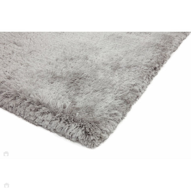 Plush Luxury Super Thick Heavyweight High-Density Hand-Woven Soft High-Pile Plain Polyester Tonal Textured Metallic Shimmer Shaggy Silver Rug-Asiatic Carpets-Rug Love - The Most Loved Rug Store