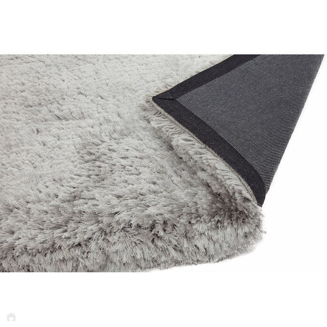 Plush Luxury Super Thick Heavyweight High-Density Hand-Woven Soft High-Pile Plain Polyester Tonal Textured Metallic Shimmer Shaggy Silver Rug-Asiatic Carpets-Rug Love - The Most Loved Rug Store