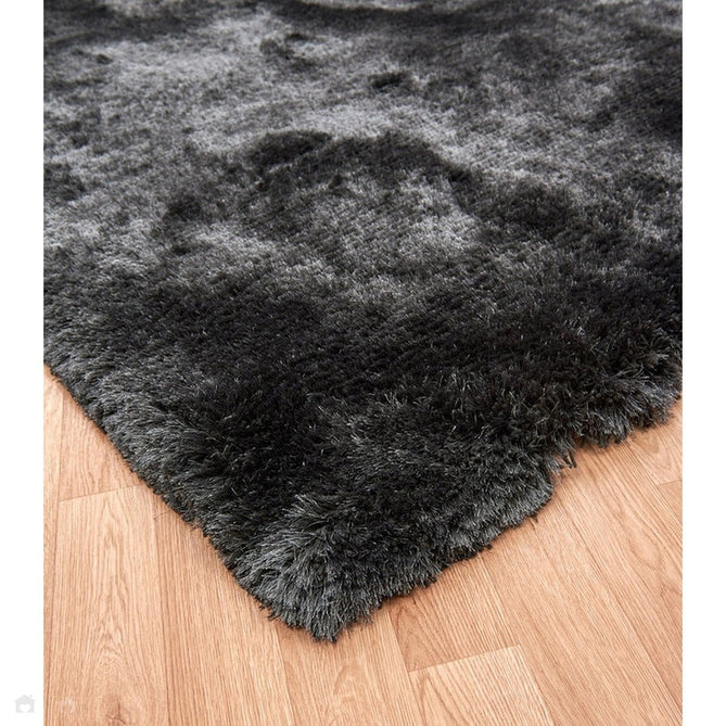 Plush Luxury Super Thick Heavyweight High-Density Hand-Woven Soft High-Pile Plain Polyester Tonal Textured Metallic Shimmer Shaggy Slate Rug-Asiatic Carpets-Rug Love - The Most Loved Rug Store