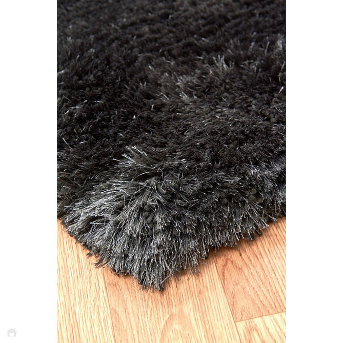 Plush Luxury Super Thick Heavyweight High-Density Hand-Woven Soft High-Pile Plain Polyester Tonal Textured Metallic Shimmer Shaggy Slate Rug-Asiatic Carpets-Rug Love - The Most Loved Rug Store