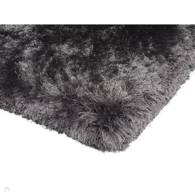 Plush Luxury Super Thick Heavyweight High-Density Hand-Woven Soft High-Pile Plain Polyester Tonal Textured Metallic Shimmer Shaggy Slate Rug-Asiatic Carpets-Rug Love - The Most Loved Rug Store