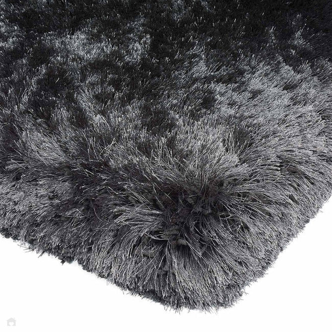 Plush Luxury Super Thick Heavyweight High-Density Hand-Woven Soft High-Pile Plain Polyester Tonal Textured Metallic Shimmer Shaggy Slate Rug-Asiatic Carpets-Rug Love - The Most Loved Rug Store