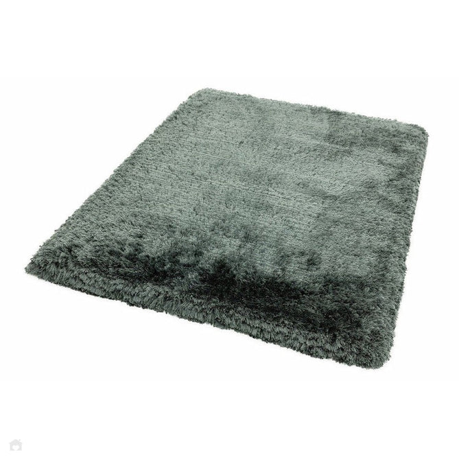 Plush Luxury Super Thick Heavyweight High-Density Hand-Woven Soft High-Pile Plain Polyester Tonal Textured Metallic Shimmer Shaggy Slate Rug-Asiatic Carpets-Rug Love - The Most Loved Rug Store