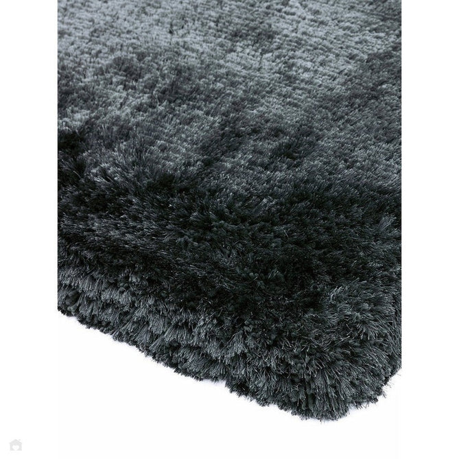 Plush Luxury Super Thick Heavyweight High-Density Hand-Woven Soft High-Pile Plain Polyester Tonal Textured Metallic Shimmer Shaggy Slate Rug-Asiatic Carpets-Rug Love - The Most Loved Rug Store