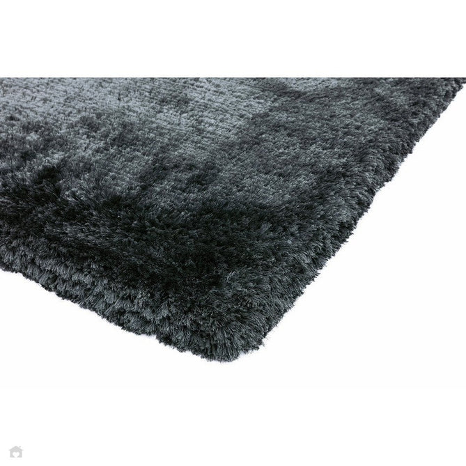 Plush Luxury Super Thick Heavyweight High-Density Hand-Woven Soft High-Pile Plain Polyester Tonal Textured Metallic Shimmer Shaggy Slate Rug-Asiatic Carpets-Rug Love - The Most Loved Rug Store