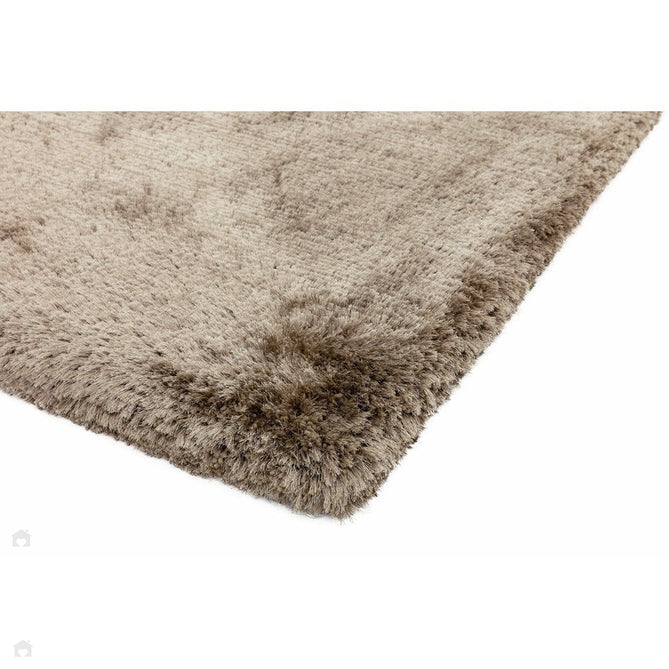 Plush Luxury Super Thick Heavyweight High-Density Hand-Woven Soft High-Pile Plain Polyester Tonal Textured Metallic Shimmer Shaggy Taupe Rug-Asiatic Carpets-Rug Love - The Most Loved Rug Store