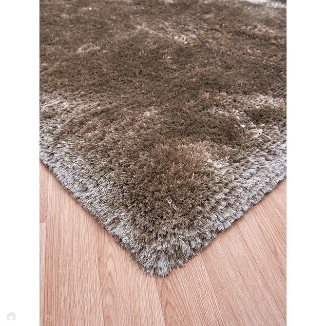 Plush Luxury Super Thick Heavyweight High-Density Hand-Woven Soft High-Pile Plain Polyester Tonal Textured Metallic Shimmer Shaggy Taupe Rug-Asiatic Carpets-Rug Love - The Most Loved Rug Store