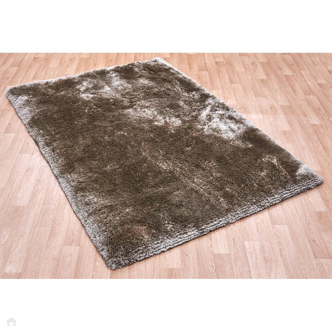 Plush Luxury Super Thick Heavyweight High-Density Hand-Woven Soft High-Pile Plain Polyester Tonal Textured Metallic Shimmer Shaggy Taupe Rug-Asiatic Carpets-Rug Love - The Most Loved Rug Store