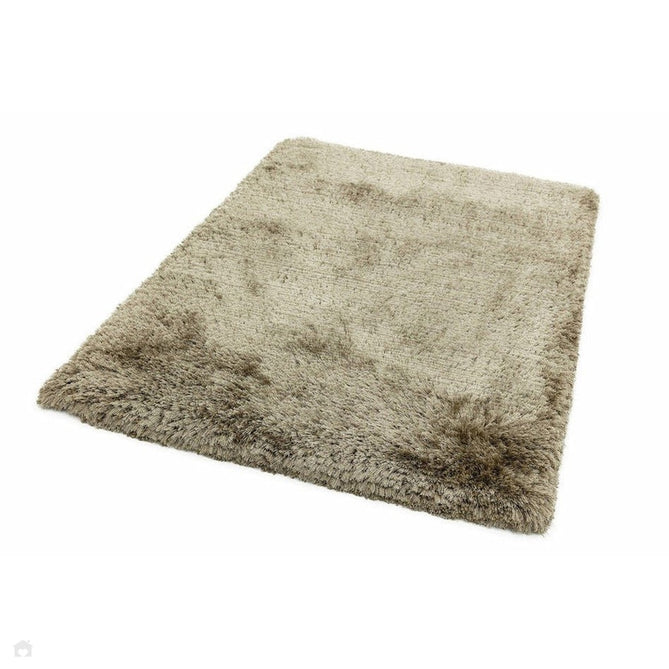 Plush Luxury Super Thick Heavyweight High-Density Hand-Woven Soft High-Pile Plain Polyester Tonal Textured Metallic Shimmer Shaggy Taupe Rug-Asiatic Carpets-Rug Love - The Most Loved Rug Store