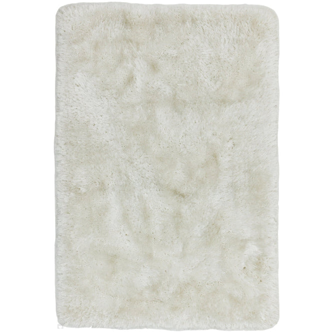 Plush Luxury Super Thick Heavyweight High-Density Hand-Woven Soft High-Pile Plain Polyester Tonal Textured Metallic Shimmer Shaggy White Round Rug-Asiatic Carpets-Rug Love - The Most Loved Rug Store