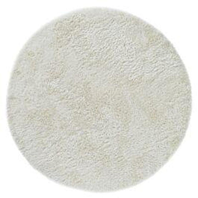 Plush Luxury Super Thick Heavyweight High-Density Hand-Woven Soft High-Pile Plain Polyester Tonal Textured Metallic Shimmer Shaggy White Round Rug-Asiatic Carpets-Rug Love - The Most Loved Rug Store