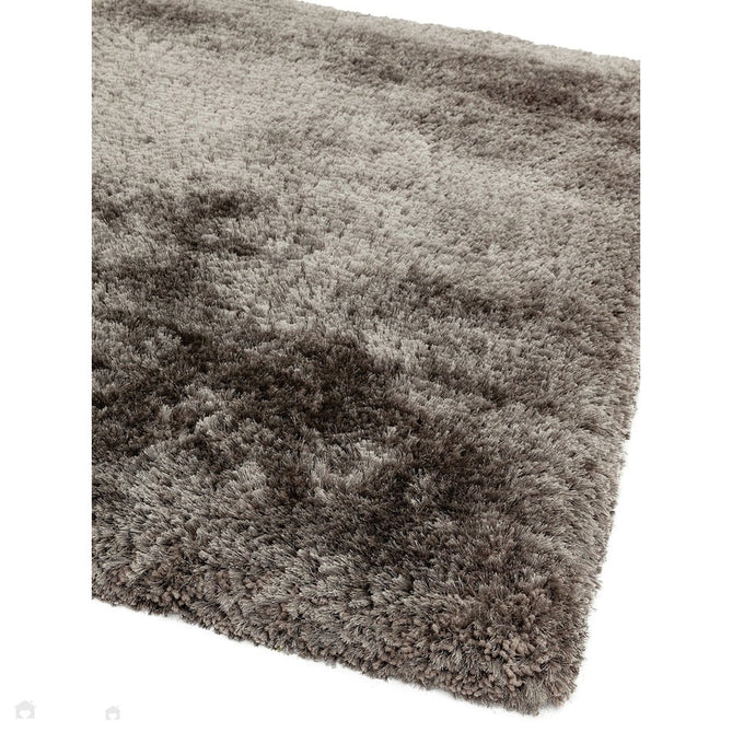 Plush Luxury Super Thick Heavyweight High-Density Hand-Woven Soft High-Pile Plain Polyester Tonal Textured Metallic Shimmer Shaggy Zinc Rug-Asiatic Carpets-Rug Love - The Most Loved Rug Store