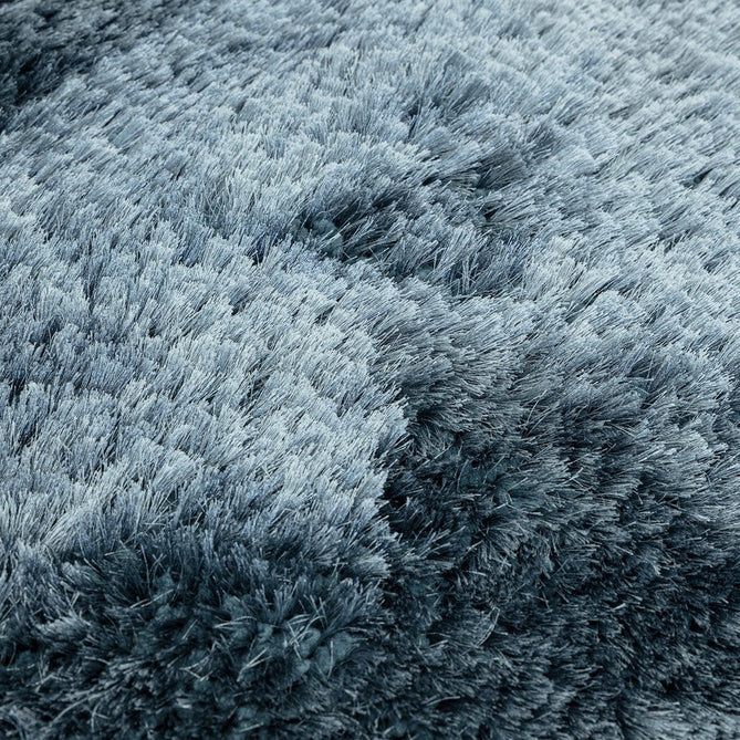 Plush Super Thick Heavyweight High-Density Luxury Hand-Woven Soft High-Pile Plain Polyester Shaggy Airforce Blue Round Rug-Asiatic Carpets-Rug Love - The Most Loved Rug Store