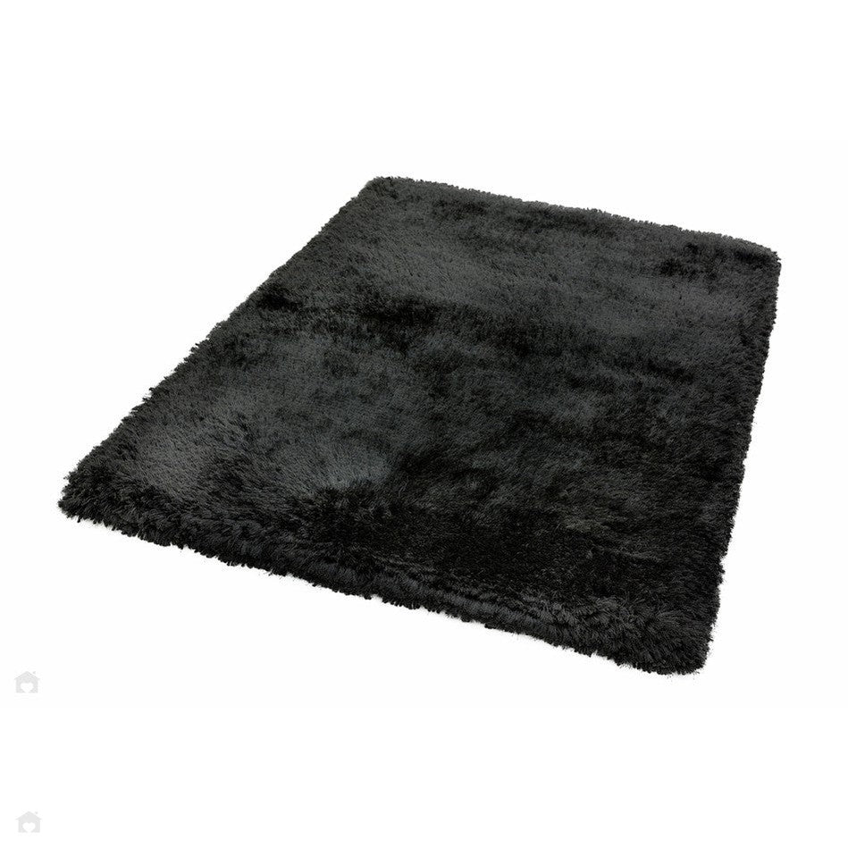Large outlet black rug