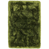 Plush Super Thick Heavyweight High-Density Luxury Hand-Woven Soft High-Pile Plain Polyester Shaggy Green Rug