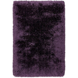 Plush Super Thick Heavyweight High-Density Luxury Hand-Woven Soft High-Pile Plain Polyester Shaggy Purple Rug