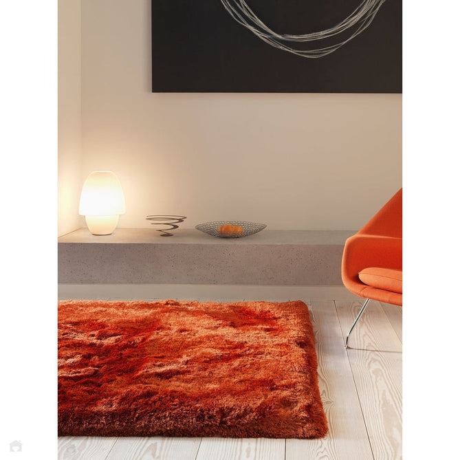 Plush Super Thick Heavyweight High-Density Luxury Hand-Woven Soft High-Pile Plain Polyester Shaggy Rust Rug-Asiatic Carpets-Rug Love - The Most Loved Rug Store