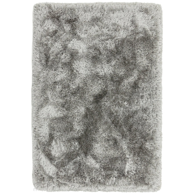 Plush Super Thick Heavyweight High-Density Luxury Hand-Woven Soft High-Pile Plain Shaggy Silver Round Rug-Asiatic Carpets-Rug Love - The Most Loved Rug Store