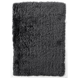 Polar PL 95 Plush Super Soft Fine Yarn Acrylic Hand-Tufted Long Pile Plain Shaggy Charcoal Rug